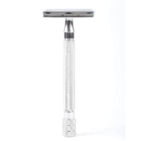 HKM-851667 Manual Pogonotomy Scraper Set with Brush - Black and Silver Finish