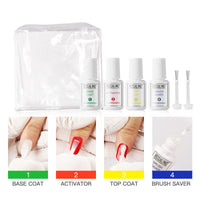 HKM-457875 Nail Art Infiltration Powder Set - Baking-Free Moisturizing Nail Glitter, 10ML