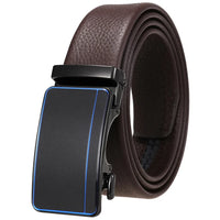 HKM-930515 Men's Custom Size Cowhide Leather Belt - Solid Design, Country of Origin: China