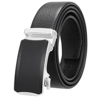 HKM-930515 Men's Custom Size Cowhide Leather Belt - Solid Design, Country of Origin: China