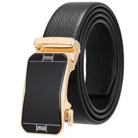 HKM-930515 Men's Custom Size Cowhide Leather Belt - Solid Design, Country of Origin: China