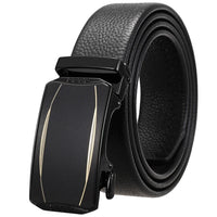 HKM-930515 Men's Custom Size Cowhide Leather Belt - Solid Design, Country of Origin: China