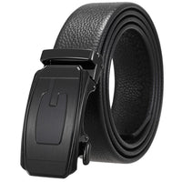 HKM-930515 Men's Custom Size Cowhide Leather Belt - Solid Design, Country of Origin: China