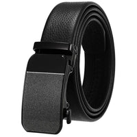 HKM-930515 Men's Custom Size Cowhide Leather Belt - Solid Design, Country of Origin: China