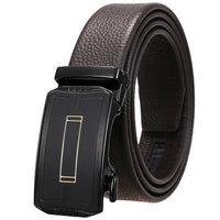 HKM-930515 Men's Custom Size Cowhide Leather Belt - Solid Design, Country of Origin: China