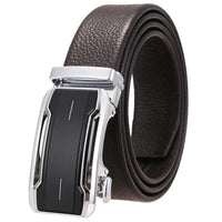 HKM-930515 Men's Custom Size Cowhide Leather Belt - Solid Design, Country of Origin: China