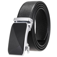 HKM-930515 Men's Custom Size Cowhide Leather Belt - Solid Design, Country of Origin: China