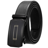 HKM-930515 Men's Custom Size Cowhide Leather Belt - Solid Design, Country of Origin: China