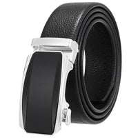 HKM-930515 Men's Custom Size Cowhide Leather Belt - Solid Design, Country of Origin: China
