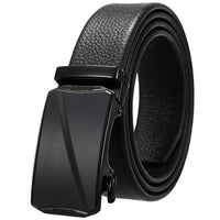 HKM-930515 Men's Custom Size Cowhide Leather Belt - Solid Design, Country of Origin: China
