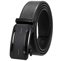 HKM-930515 Men's Custom Size Cowhide Leather Belt - Solid Design, Country of Origin: China