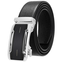 HKM-930515 Men's Custom Size Cowhide Leather Belt - Solid Design, Country of Origin: China