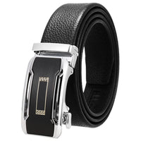 HKM-930515 Men's Custom Size Cowhide Leather Belt - Solid Design, Country of Origin: China