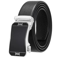HKM-930515 Men's Custom Size Cowhide Leather Belt - Solid Design, Country of Origin: China