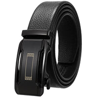HKM-930515 Men's Custom Size Cowhide Leather Belt - Solid Design, Country of Origin: China