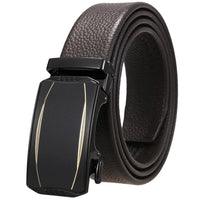 HKM-930515 Men's Custom Size Cowhide Leather Belt - Solid Design, Country of Origin: China
