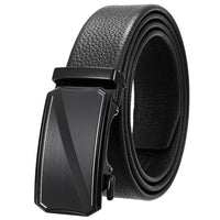 HKM-930515 Men's Custom Size Cowhide Leather Belt - Solid Design, Country of Origin: China