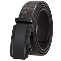 HKM-930515 Men's Custom Size Cowhide Leather Belt - Solid Design, Country of Origin: China