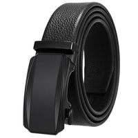 HKM-930515 Men's Custom Size Cowhide Leather Belt - Solid Design, Country of Origin: China
