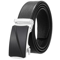 HKM-930515 Men's Custom Size Cowhide Leather Belt - Solid Design, Country of Origin: China
