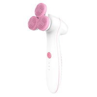 HKM-112019 3D Silicone Cleansing Brush - Gentle Deep Clean for Face with V-Shaped Design and Dual Cleaning Action