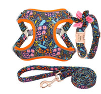 HKM-568083 Cactus Print Vest with Collar, Strap, and Chain for Small to Medium Dogs