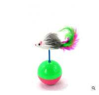 HKM-236115 Solid Wood Cat Stick Toy with Hemp, Feather Rope, and Bell - Handmade Cat Plaything