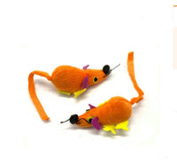 HKM-236115 Solid Wood Cat Stick Toy with Hemp, Feather Rope, and Bell - Handmade Cat Plaything