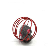 HKM-236115 Solid Wood Cat Stick Toy with Hemp, Feather Rope, and Bell - Handmade Cat Plaything