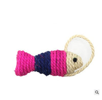 HKM-236115 Solid Wood Cat Stick Toy with Hemp, Feather Rope, and Bell - Handmade Cat Plaything