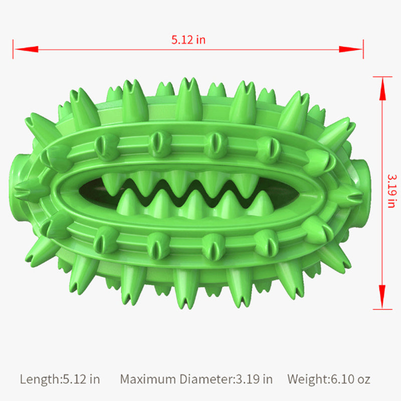 HKM-530195 Durable Dog Toothbrush Chew Toy for Medium to Large Dogs - Cactus Design for Dental Care and Cleaning