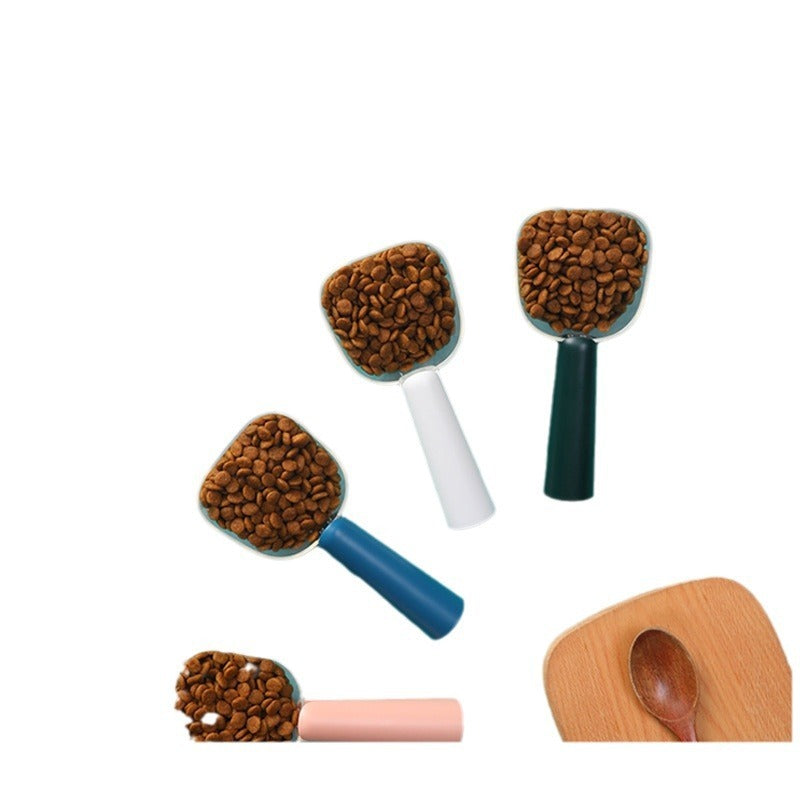 JMT-551562 Transparent Pet Food Spoon with Measuring Scale for Dogs and Cats