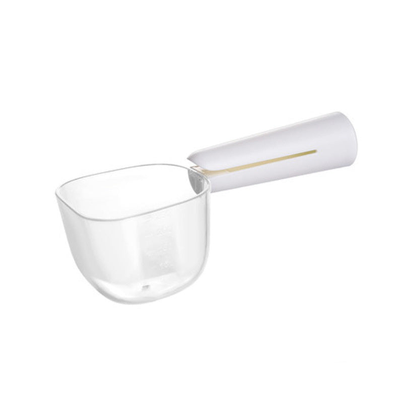 JMT-551562 Transparent Pet Food Spoon with Measuring Scale for Dogs and Cats