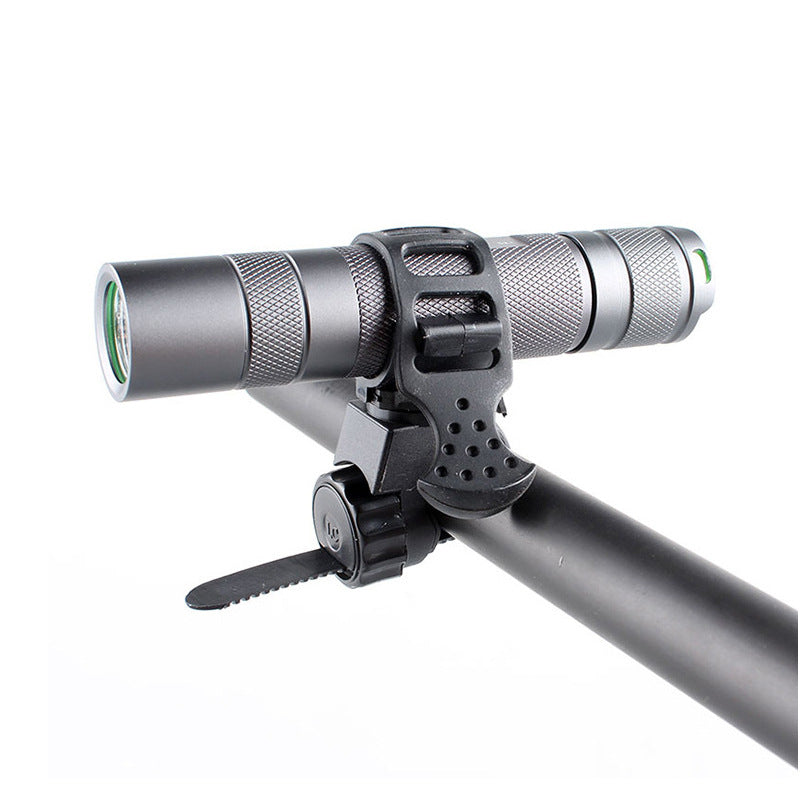 HKM-970835 Adjustable Bicycle Light with Rubber Clip and Fixed Mount