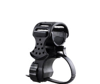 HKM-970835 Adjustable Bicycle Light with Rubber Clip and Fixed Mount