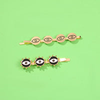 HKM-788115 Alloy Drop Oil Love Hairpin and Headband Set in Geometric Styles - Multiple Colors Available