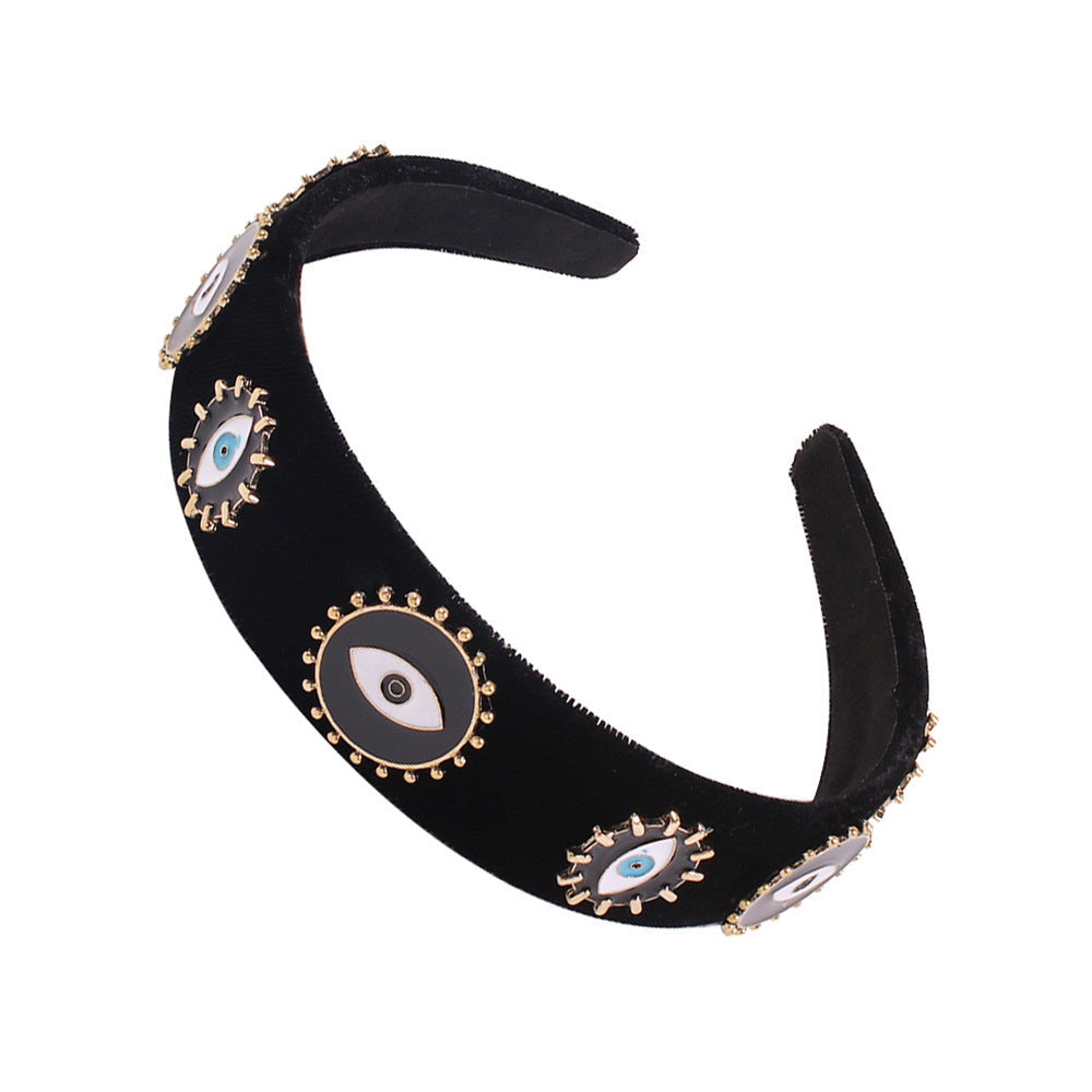 HKM-788115 Alloy Drop Oil Love Hairpin and Headband Set in Geometric Styles - Multiple Colors Available
