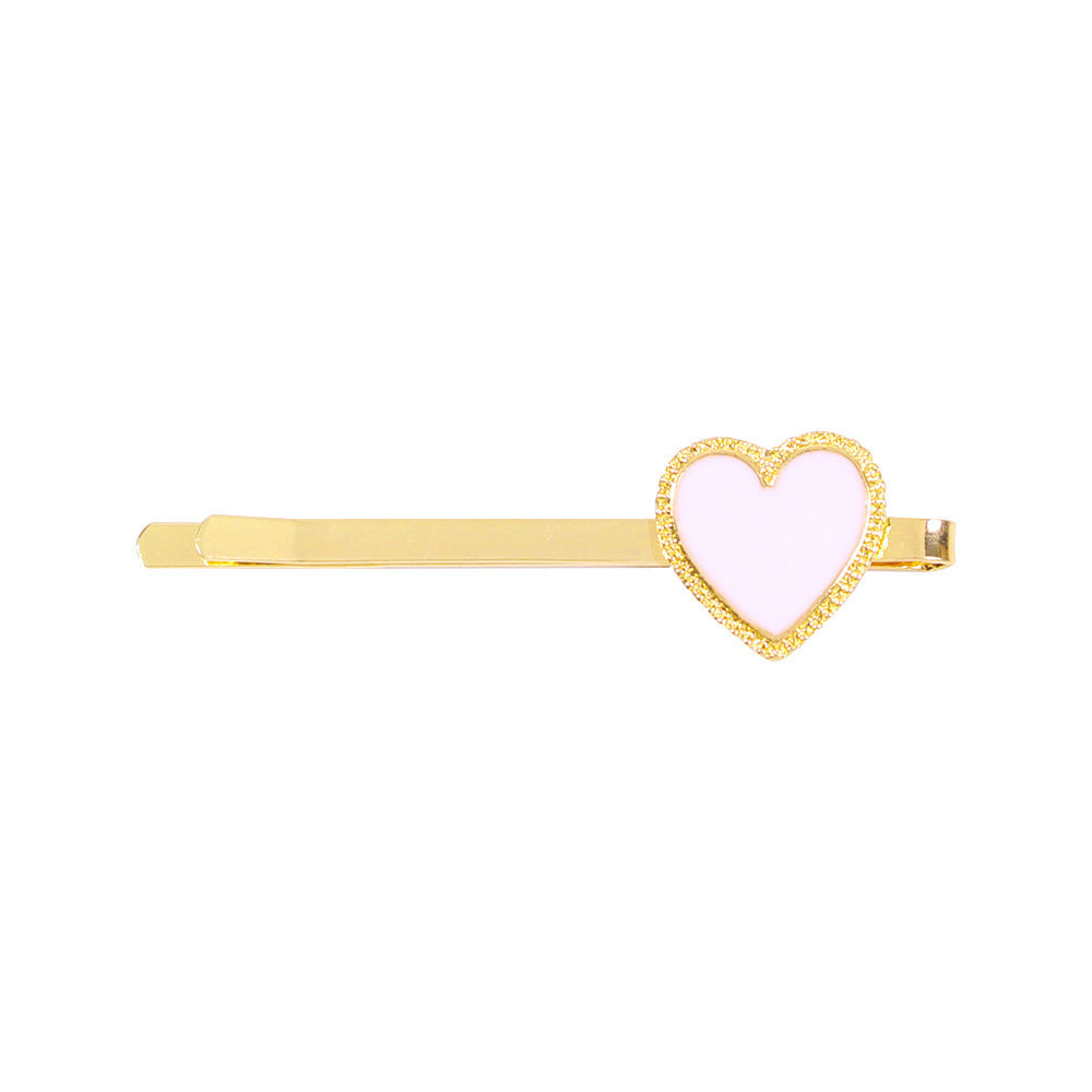 HKM-788115 Alloy Drop Oil Love Hairpin and Headband Set in Geometric Styles - Multiple Colors Available