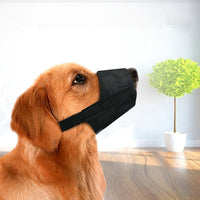 HKM-527891 Adjustable Soft Breathable Nylon Dog Muzzle for Small, Medium, and Large Dogs - Anti-Chewing and Barking Solution