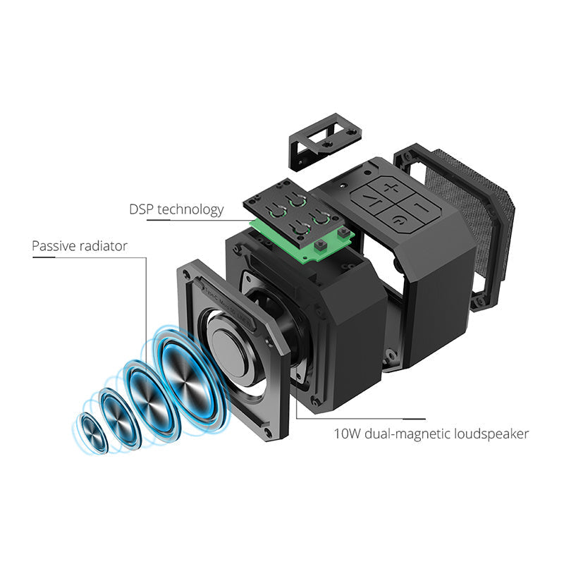 KTX-299795 Portable Mini Bluetooth Speaker with Built-in Lithium Battery and 30m Reception Distance