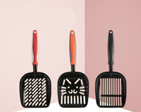 HKM-313875 Extra Large Black Coated Aluminum Alloy Cat Litter Shovel with Multiple Hole Options for Efficient Waste Removal