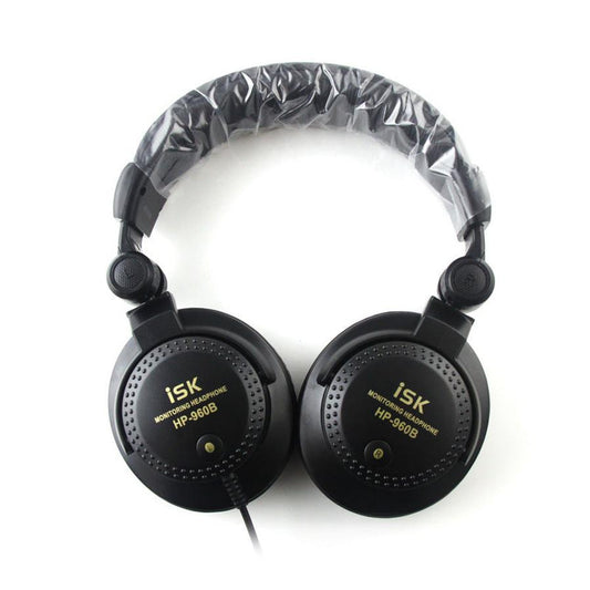 KTX-949395 Professional Fully Enclosed Recording Monitor Headphones with 3m Cable - Black, 200mW Maximum Power