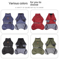 HKM-343507 Autumn Dog Cloak - Thickened Warm Pet Clothing for Large Dogs in Multiple Colors