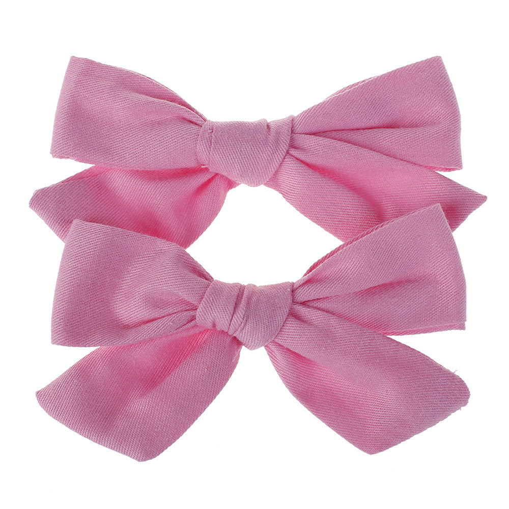 HKM-211795 Cloth Flower Hairpins for Children - Cute Bow Hair Accessories