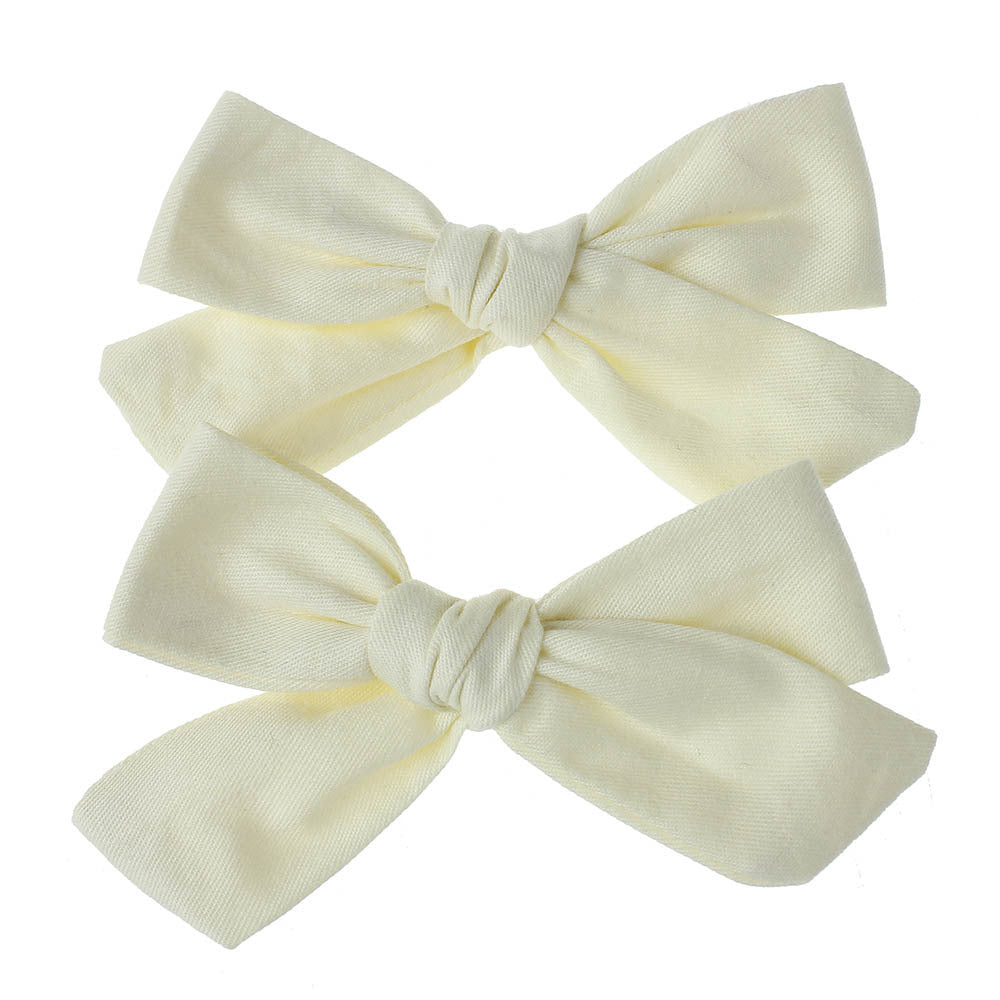 HKM-211795 Cloth Flower Hairpins for Children - Cute Bow Hair Accessories