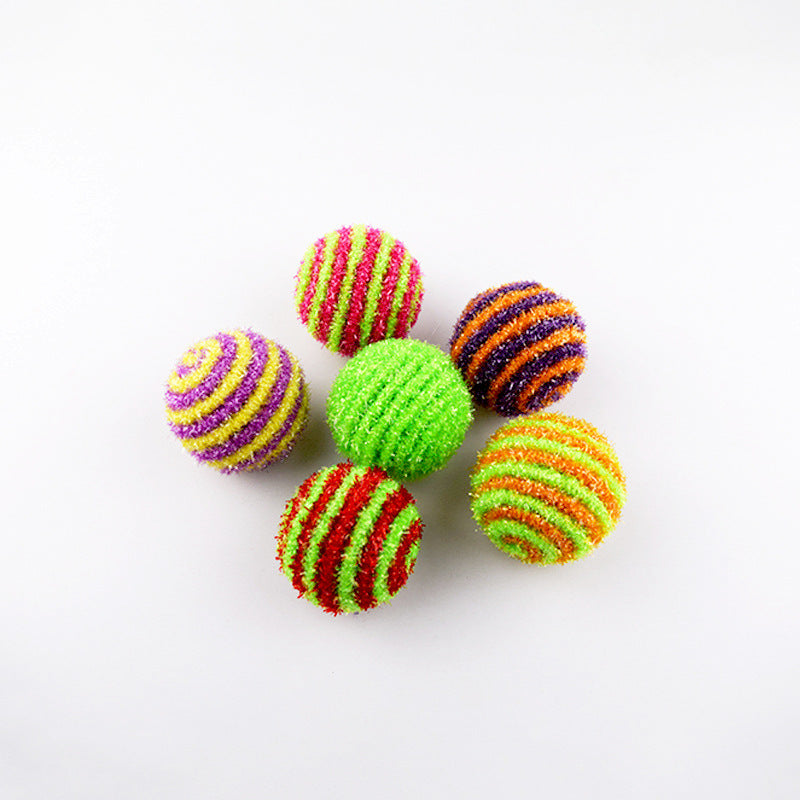 HKM-411155 Multicolor Cat Toy Set with Mouse Wand and Sisal Ball for Interactive Play