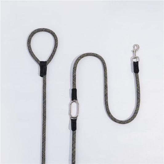 HKM-364563 Durable Nylon Dog Leash with Explosion-proof Chain for Large and Medium Dogs - Multiple Color Options Available