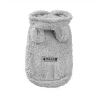 HKM-894483 Bear Ear Cotton Coat for Pets - Double-Sided Velvet, Cartoon Style, Available in Multiple Sizes
