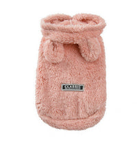 HKM-894483 Bear Ear Cotton Coat for Pets - Double-Sided Velvet, Cartoon Style, Available in Multiple Sizes