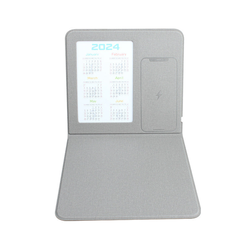 KTX-814419 7-Inch & 8-Inch Flat Bracket Wireless Charger Desktop Mouse Pad in Yellow & Black